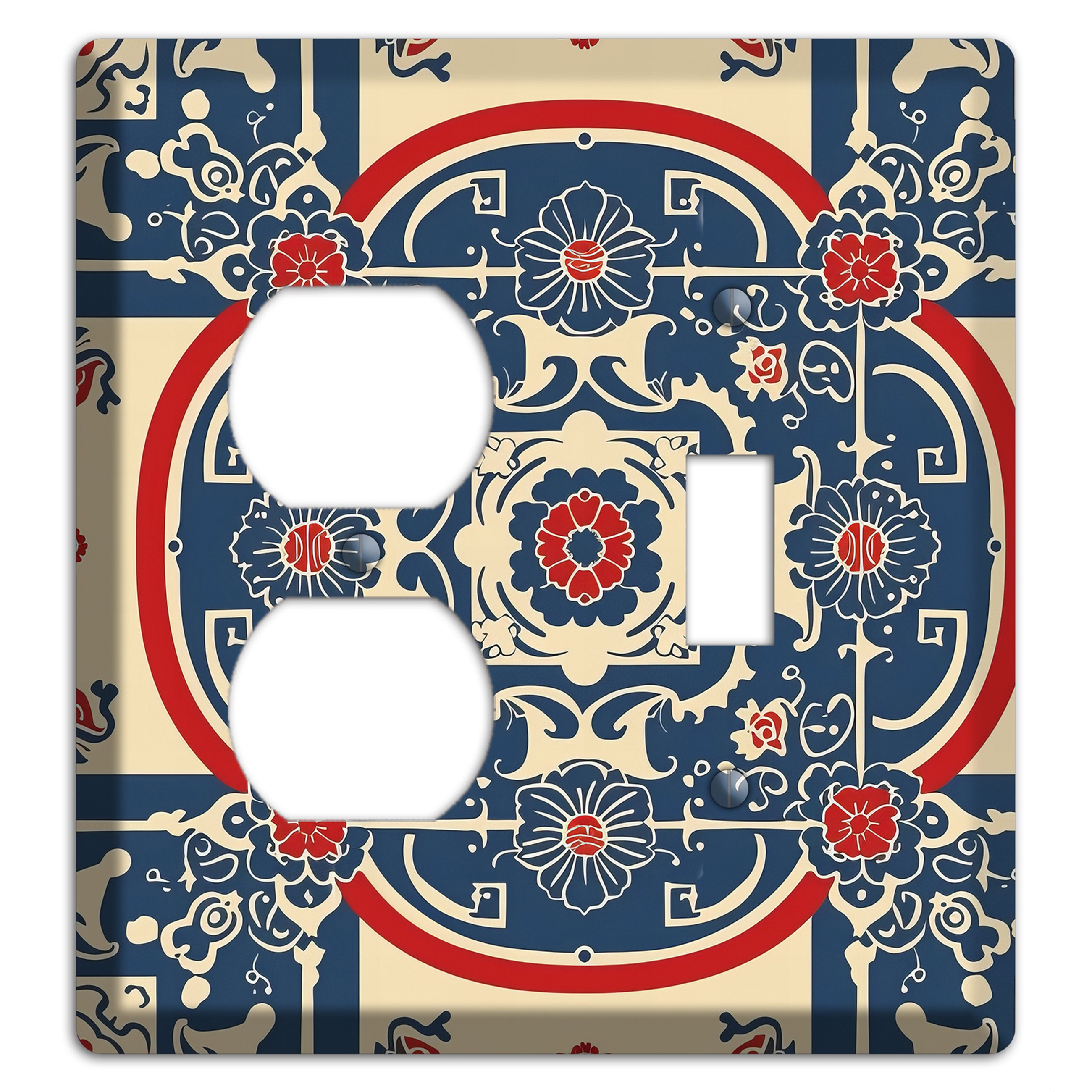 Imperial Medallion Court Duplex / Toggle Wallplate