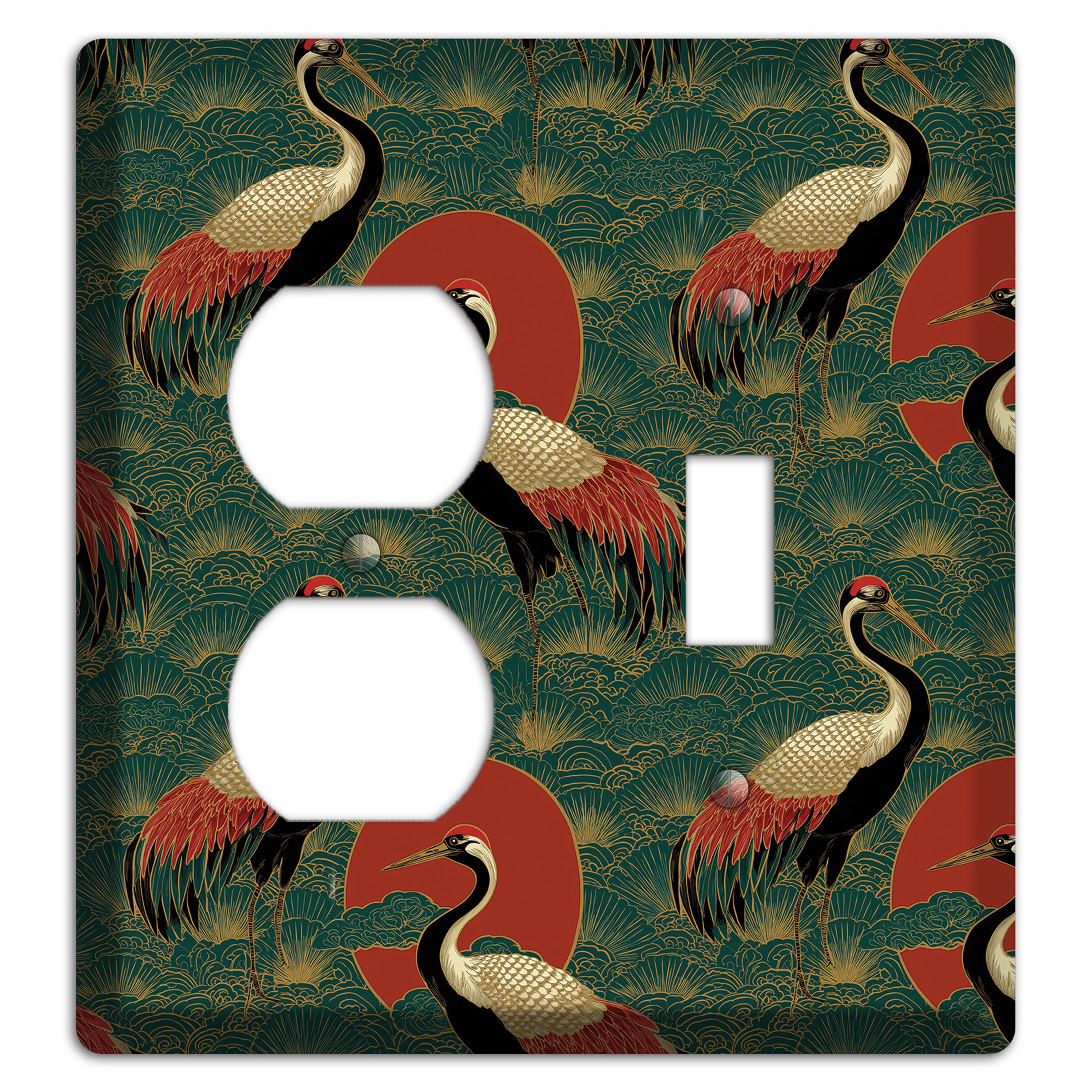 Jade Sun Sentinels Duplex / Toggle Wallplate