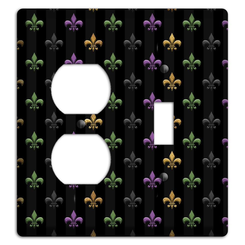 Midnight Fleur Duplex / Toggle Wallplate
