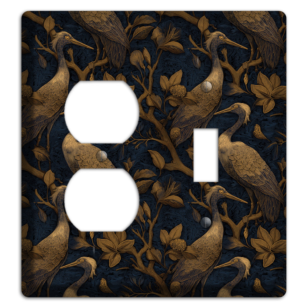 Gilded Heron Dusk Duplex / Toggle Wallplate