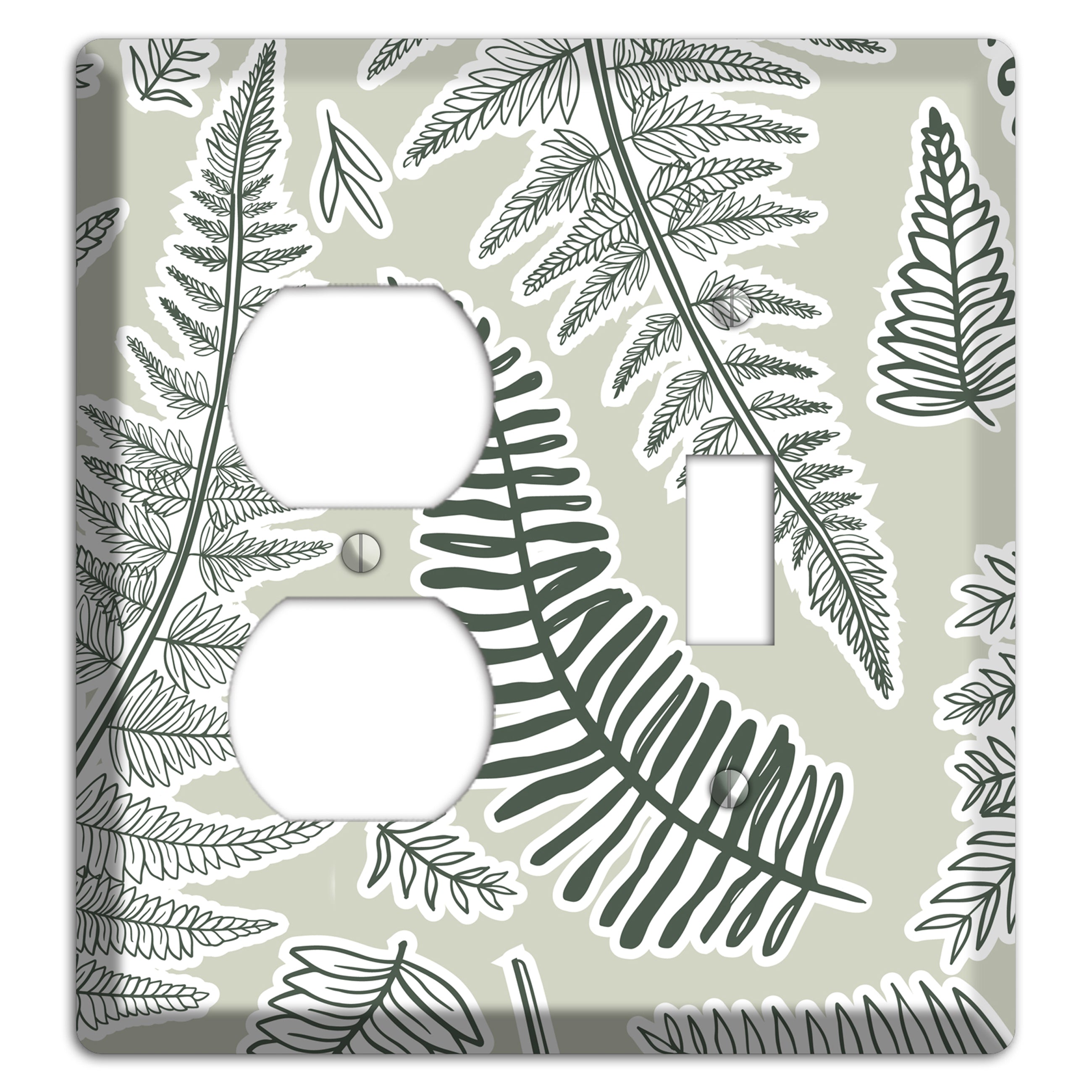 Forest Floor Scatter Duplex / Toggle Wallplate