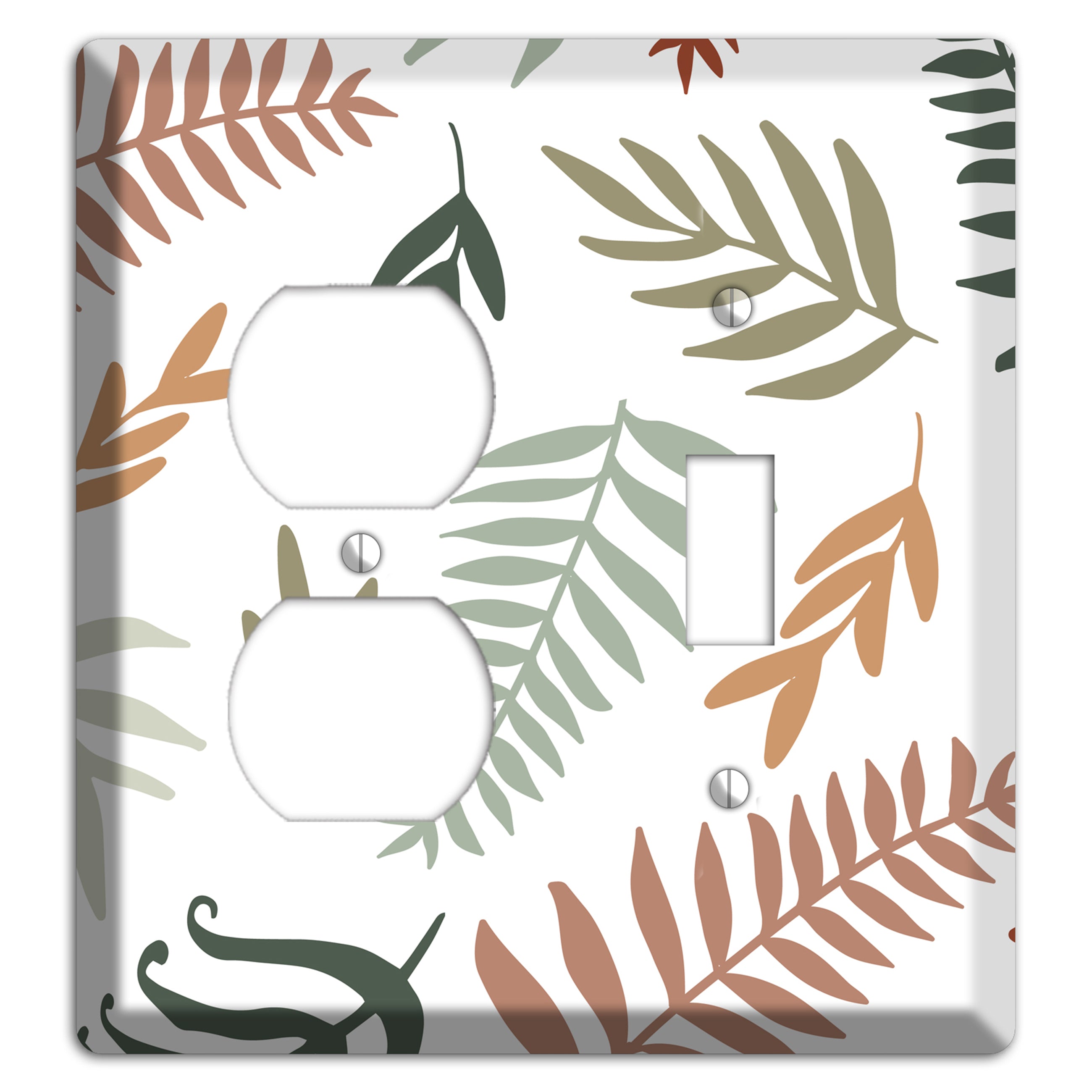 Foliage Adrift Duplex / Toggle Wallplate