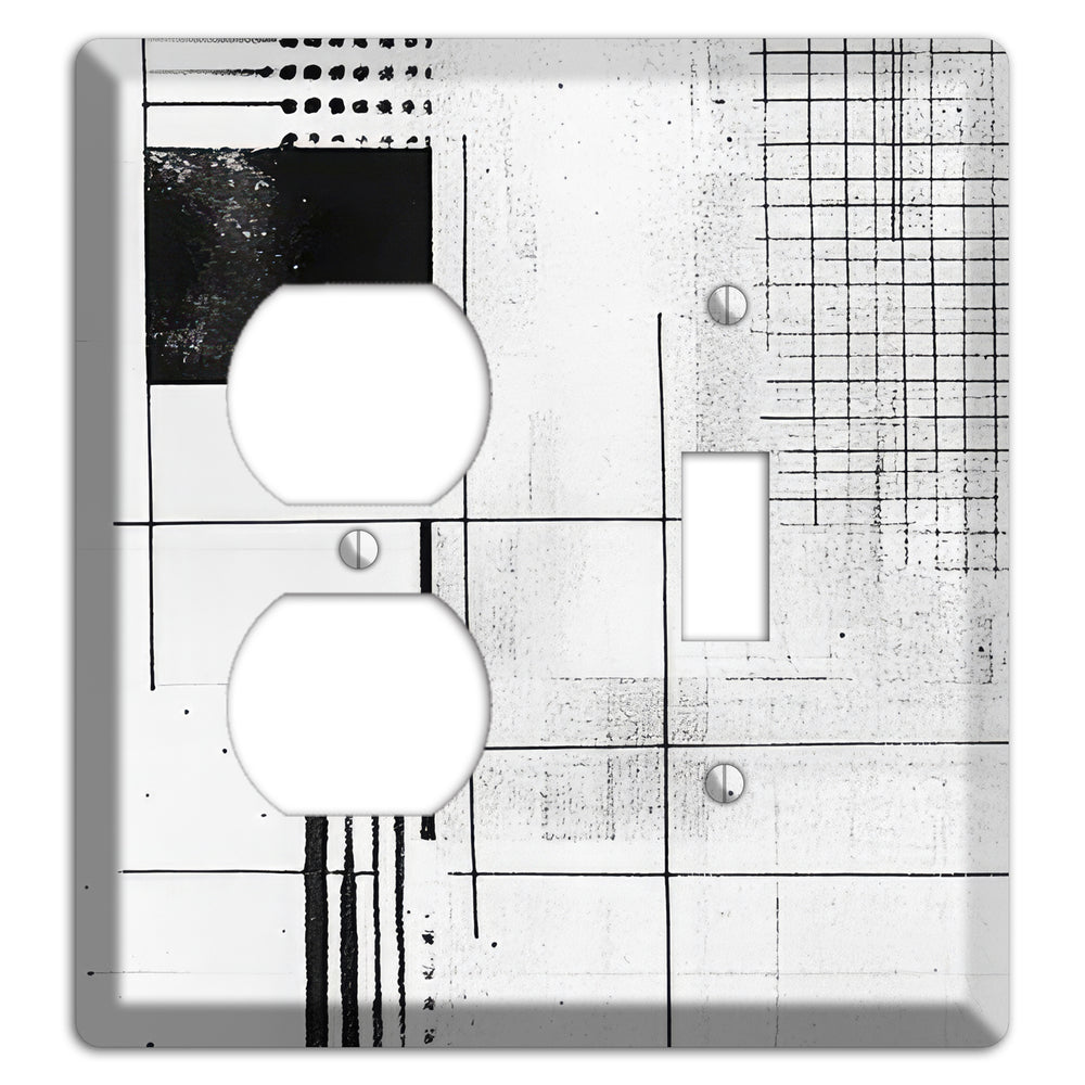 Drafting Table Ghost Duplex / Toggle Wallplate
