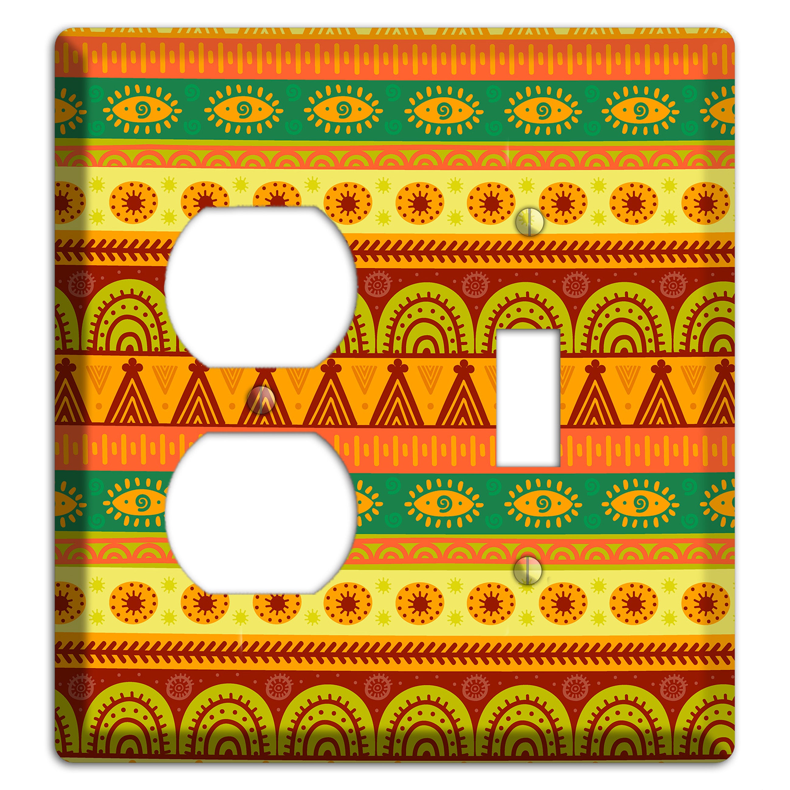Ethnic Harmony Duplex / Toggle Wallplate