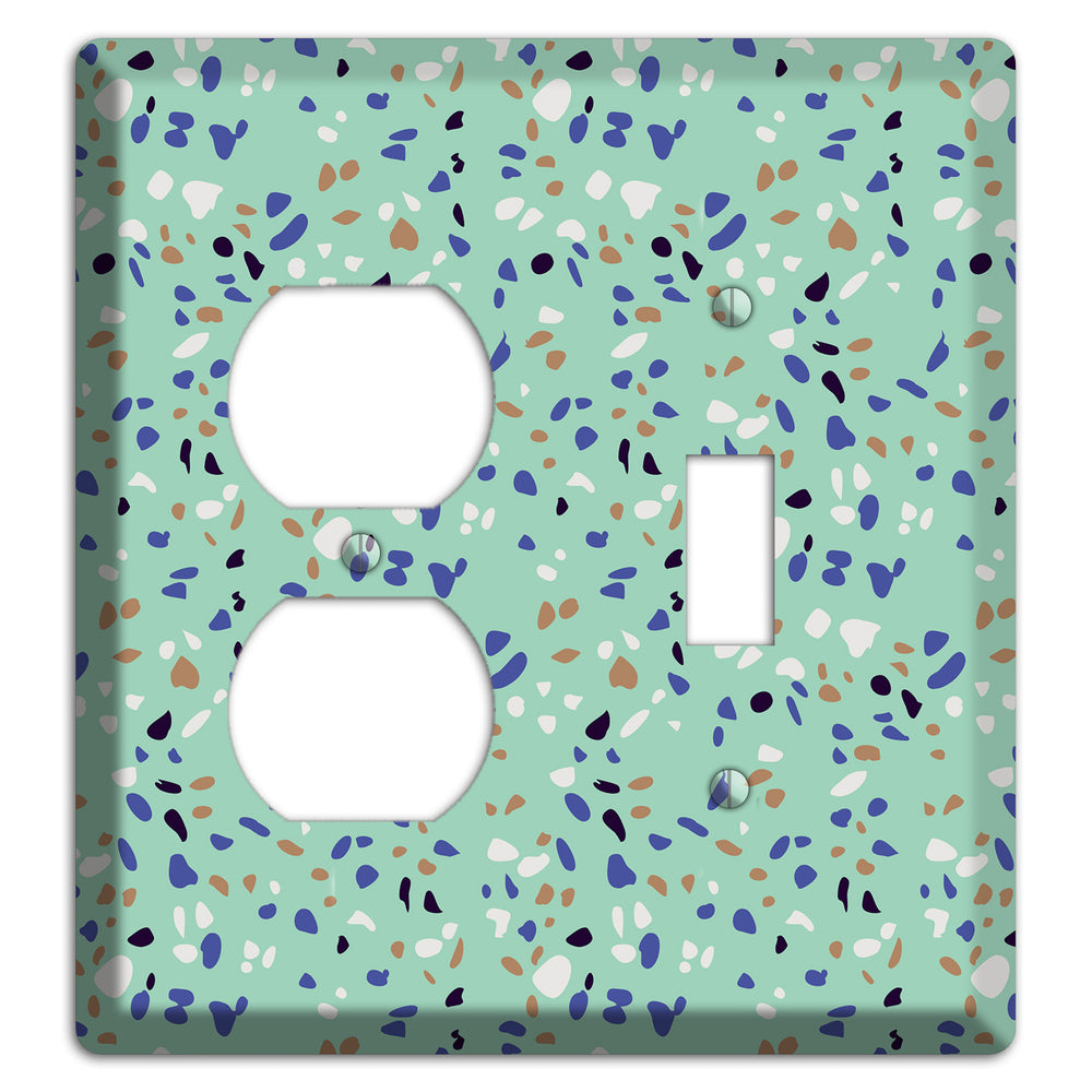 Sea Breeze Confetti Duplex / Toggle Wallplate