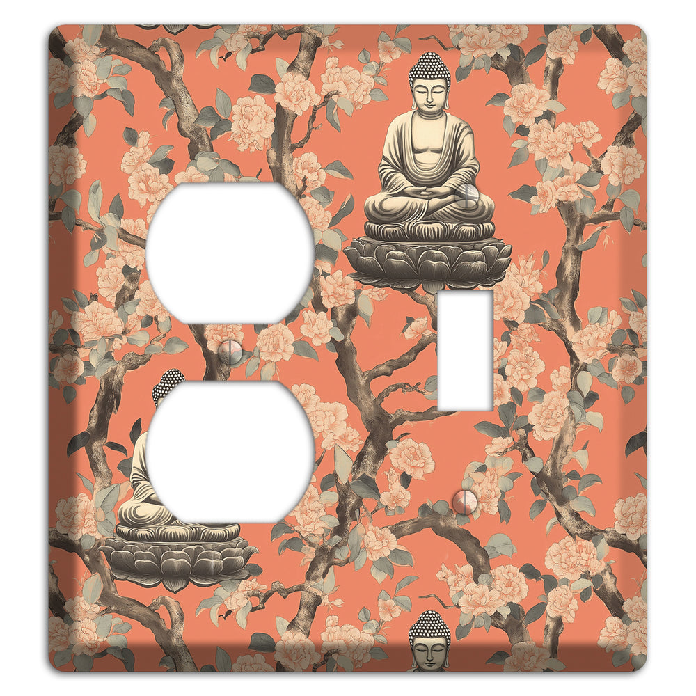 Lotus & Bough Duplex / Toggle Wallplate
