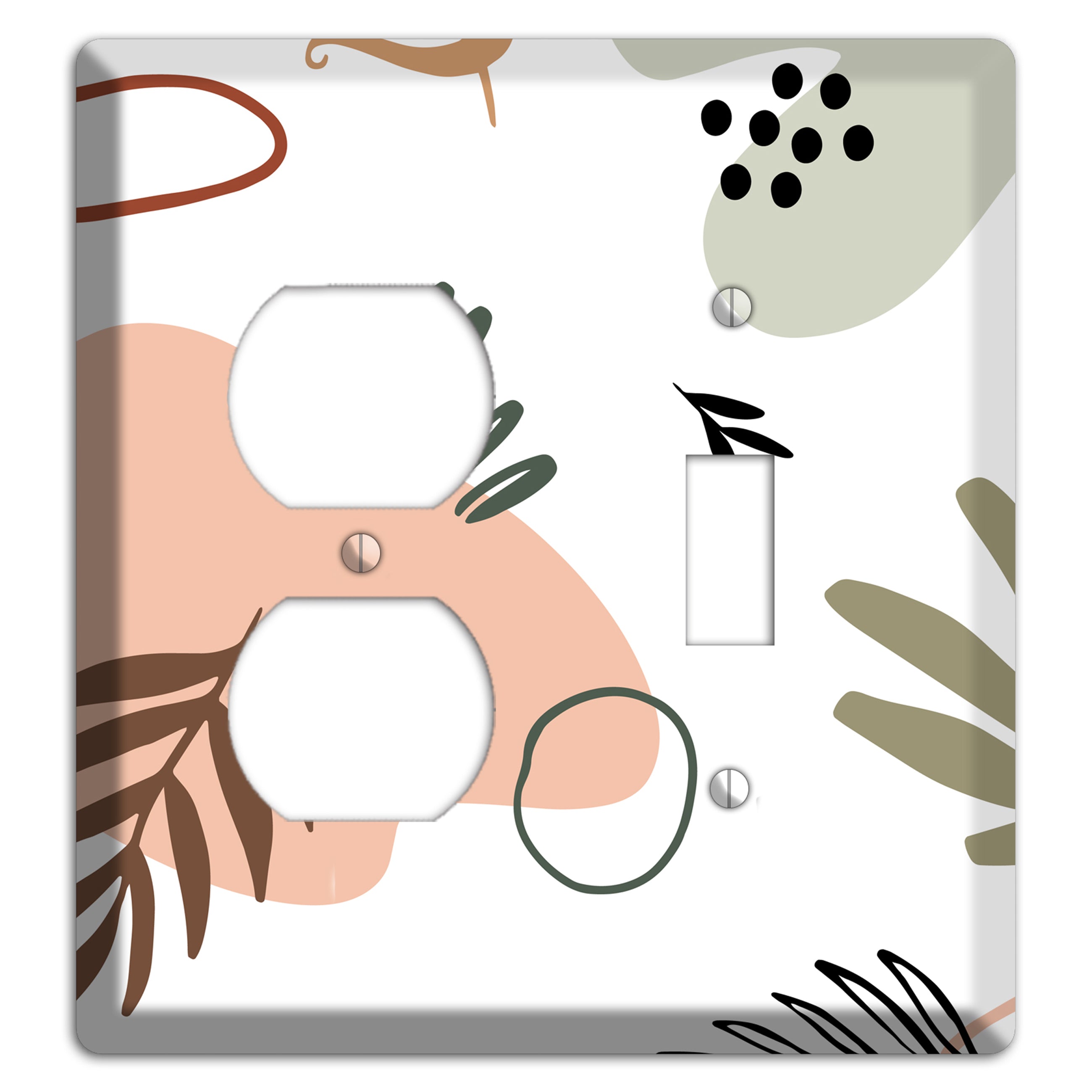 Botanical Scatter Duplex / Toggle Wallplate