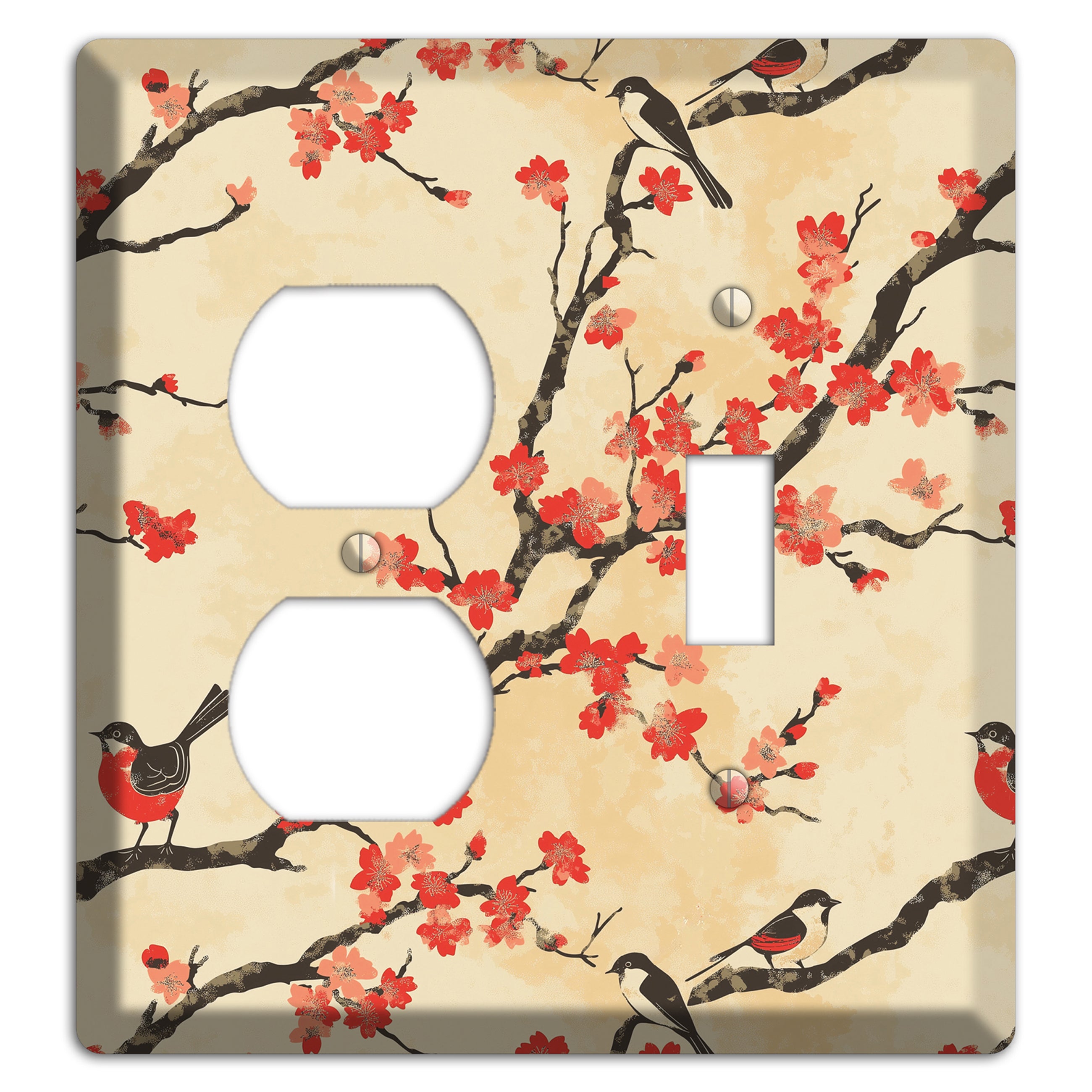 Blossom & Wing Duplex / Toggle Wallplate
