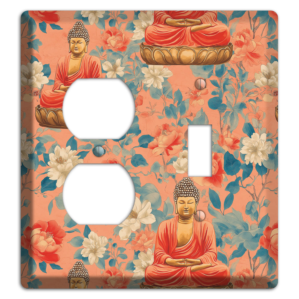 Lotus & Coral Duplex / Toggle Wallplate