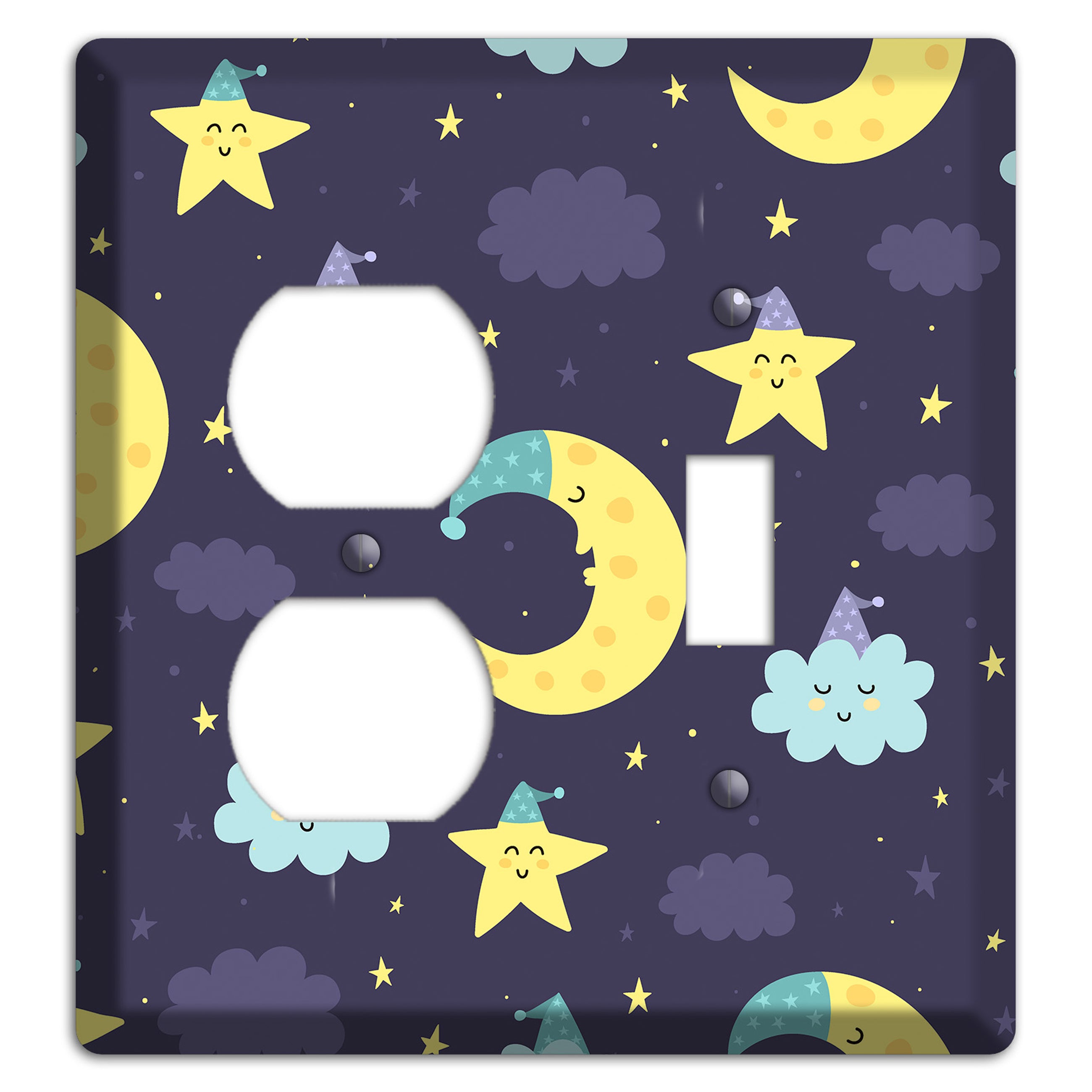 Moon & Star Wishes Duplex / Toggle Wallplate