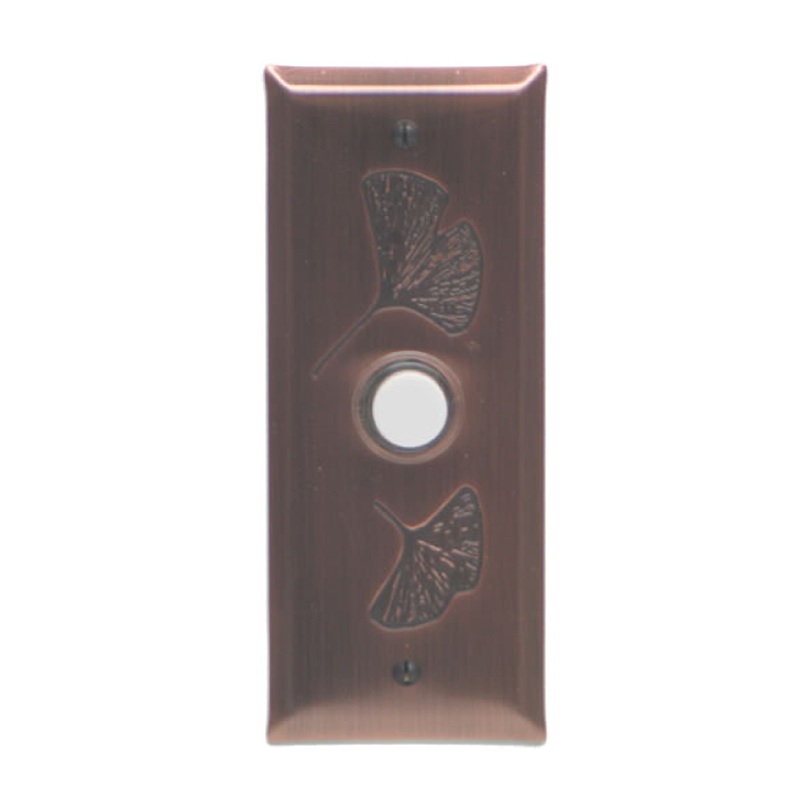 Ginkgo Doorbell - Solid Oil Rubbed Copper