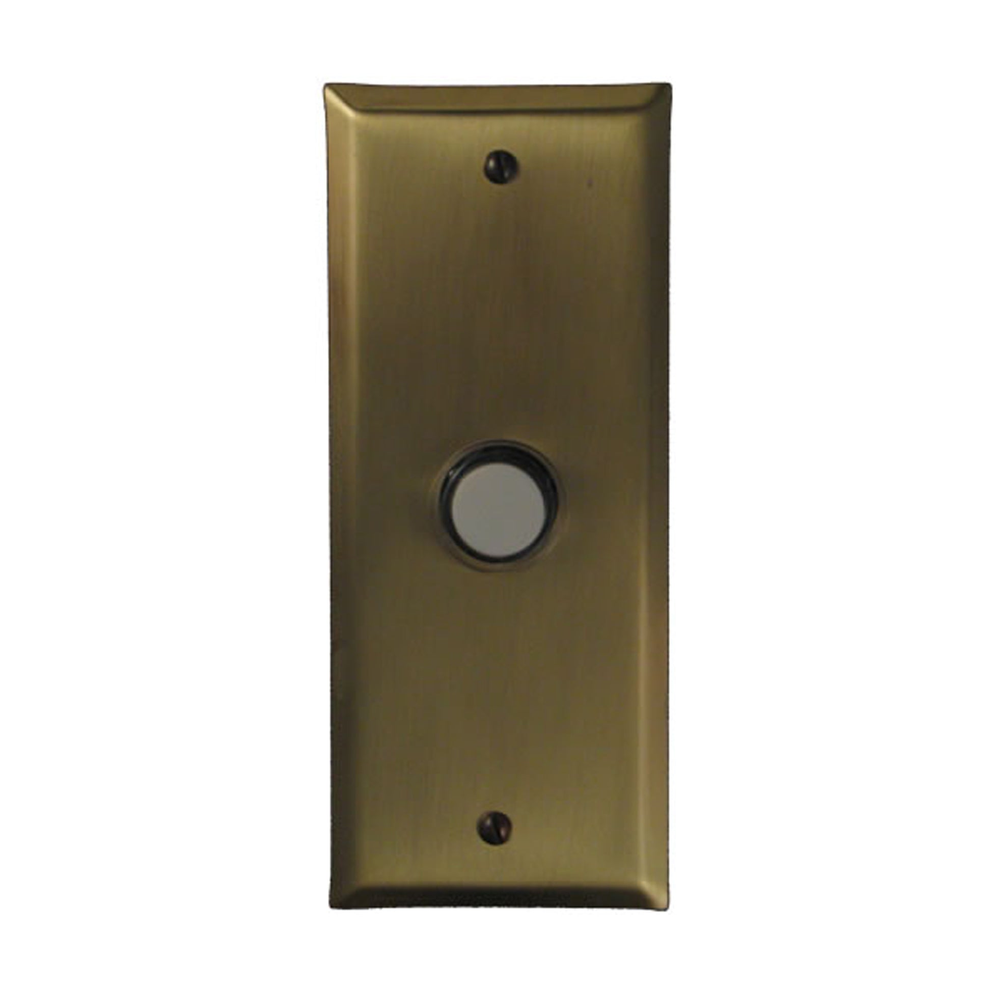 Blank Doorbell - Solid Antique Brass
