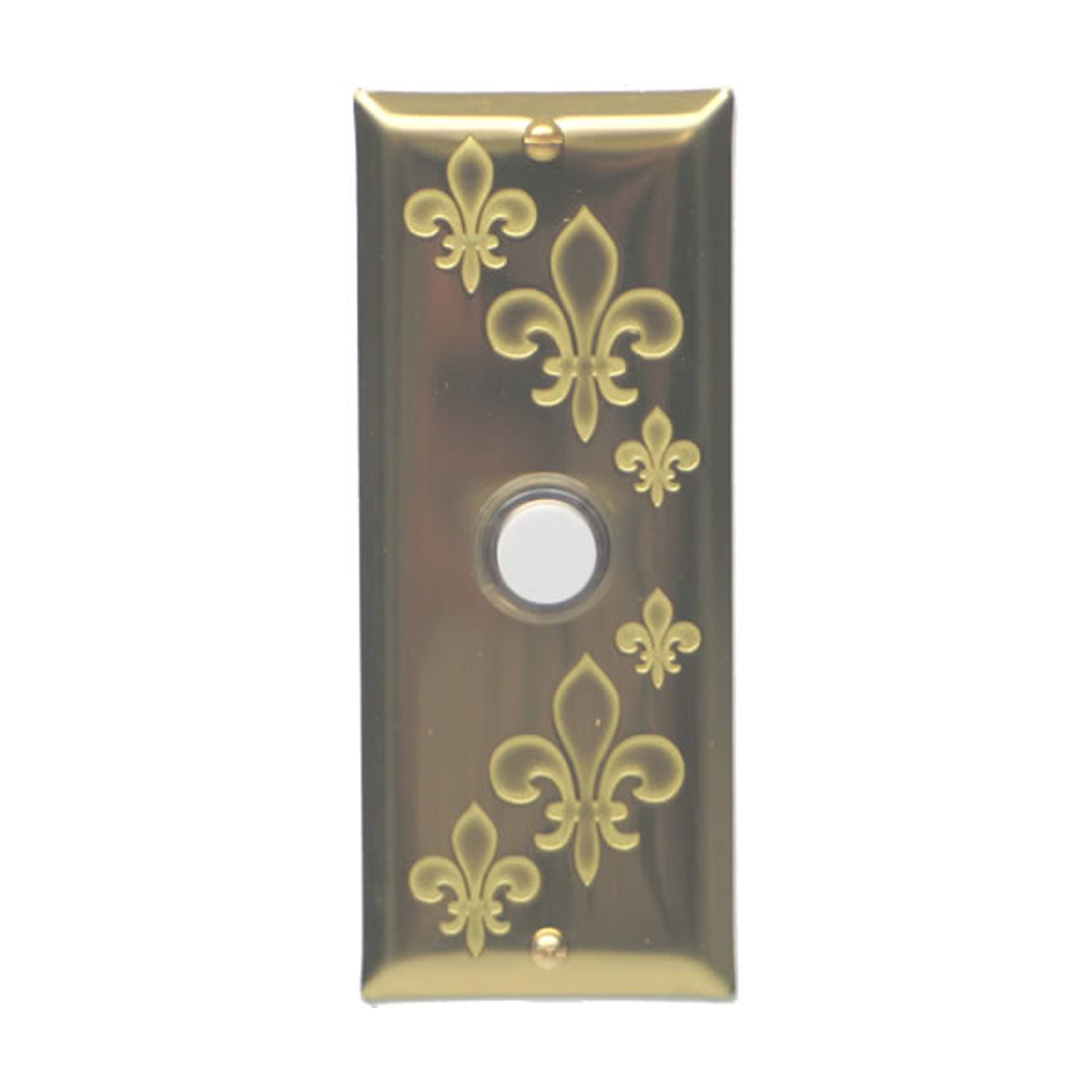 Fleur-de-lis Doorbell - Solid Brass