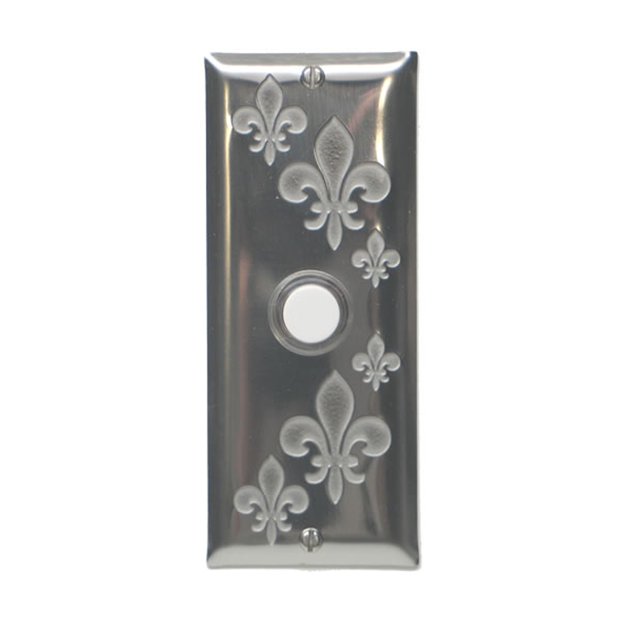 Fleur-de-lis Doorbell - Solid Stainless Steel