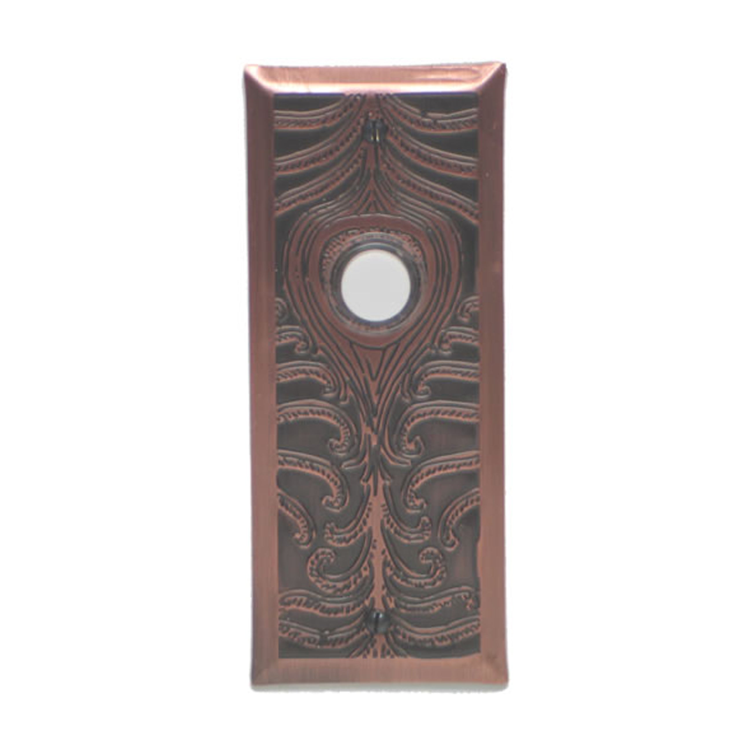 Peacock Doorbell - Solid Oil Rubbed Copper