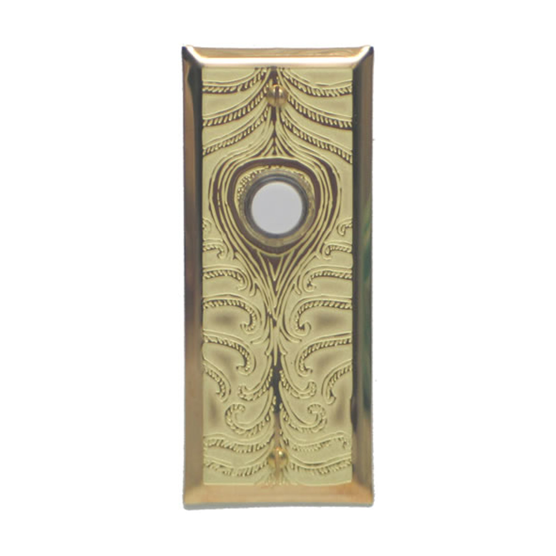 Peacock Doorbell - Solid Brass