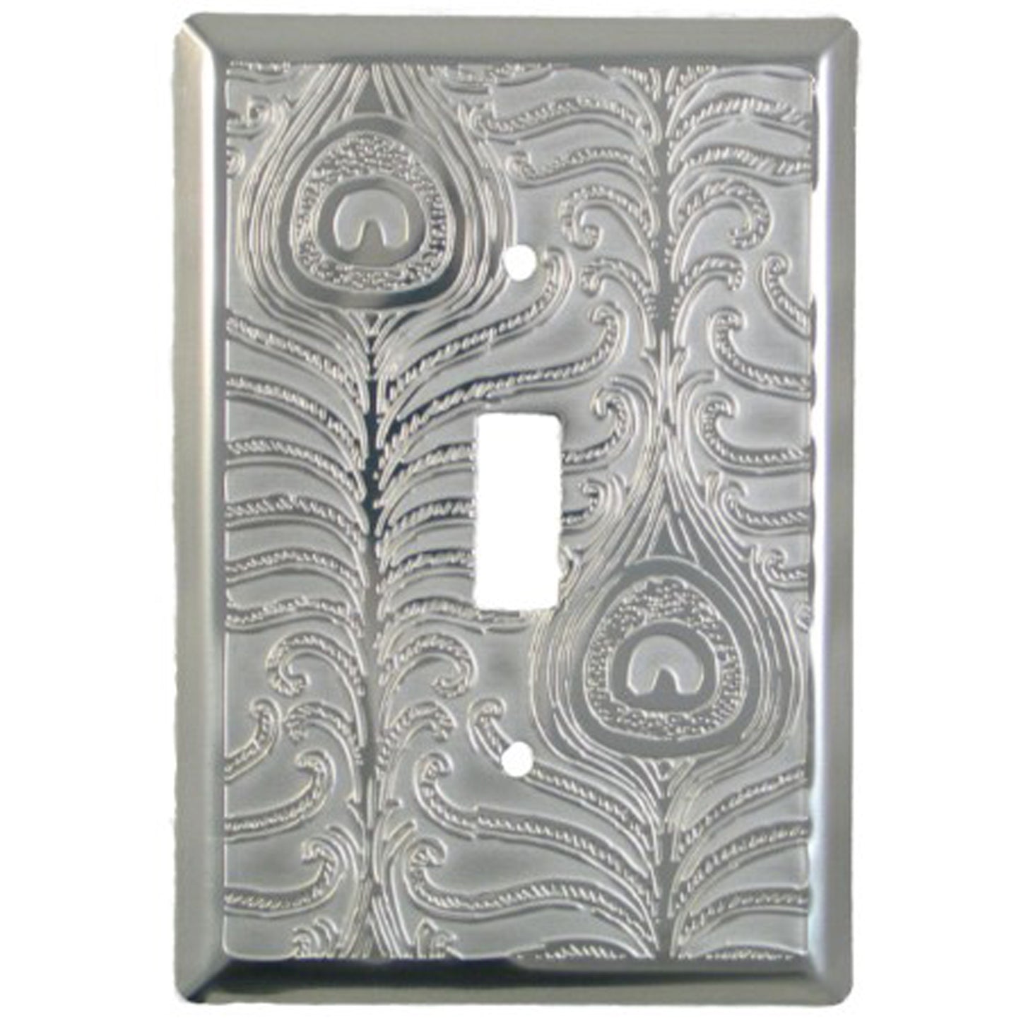 Peacock Stainless Steel Single Toggle Switchplate