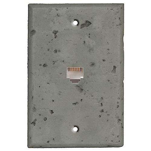 Dark Gray Stone Phone Hardware with Plate