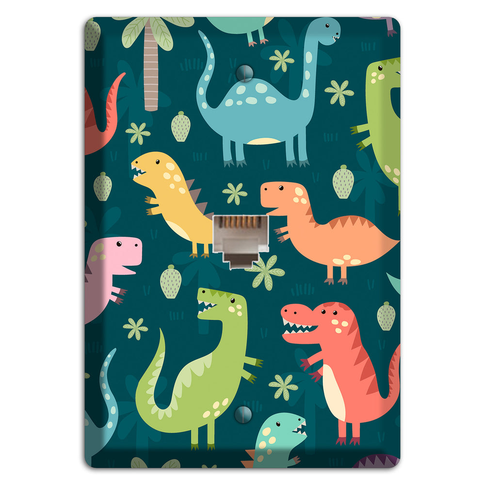 Jurassic Pals (Dark) Phone Wallplate