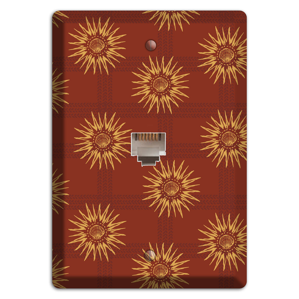 Russet Sun Plaid Phone Wallplate