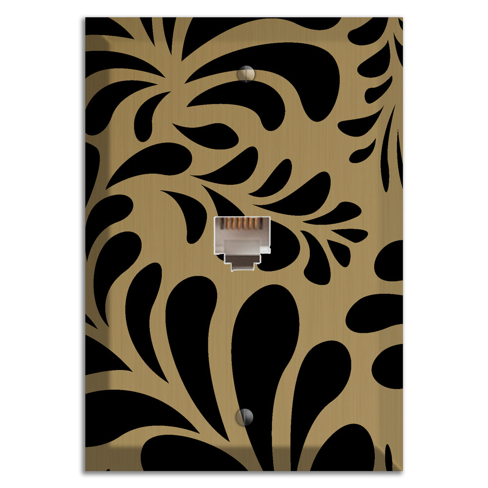 Tower Gold Jungle Fan Phone Wallplate