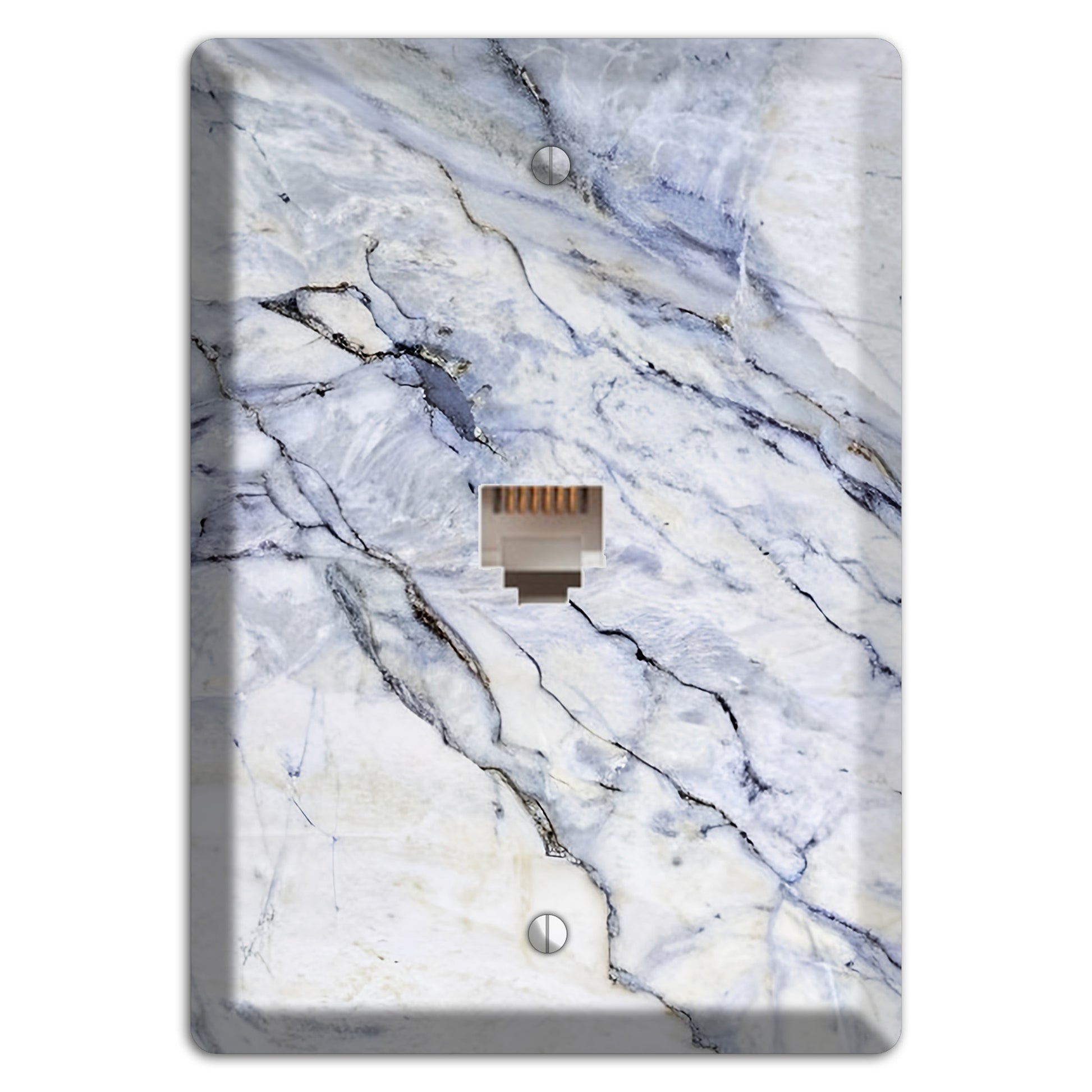 Geyser Marble Phone Wallplate