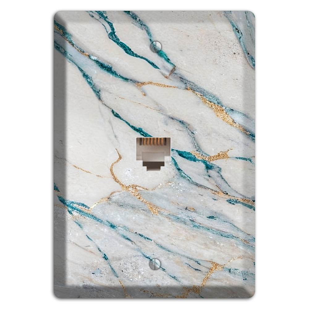Bondi Blue Marble Phone Wallplate
