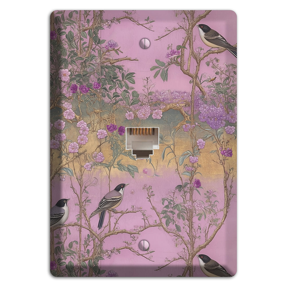 Songbird Twilight Garden Phone Wallplate