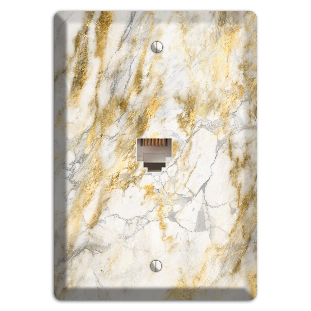 Marigold Marble Phone Wallplate