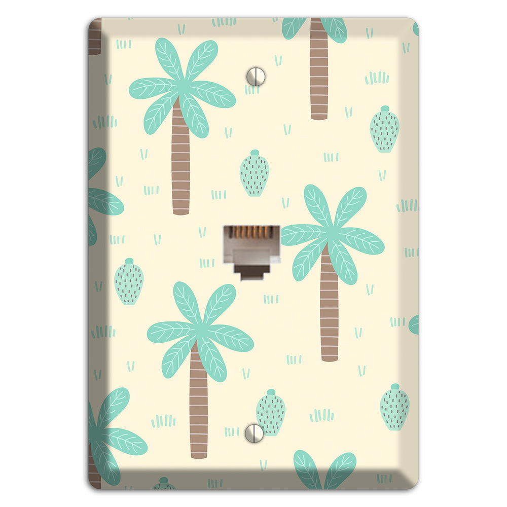 Dino Palmscape Phone Wallplate