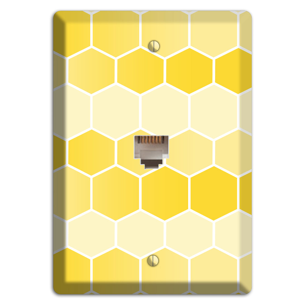 Golden Comb Drift Phone Wallplate