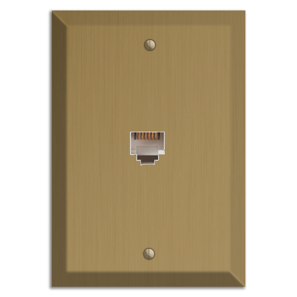 Tower Gold Hand Rubbed Phone Hardware with Plate