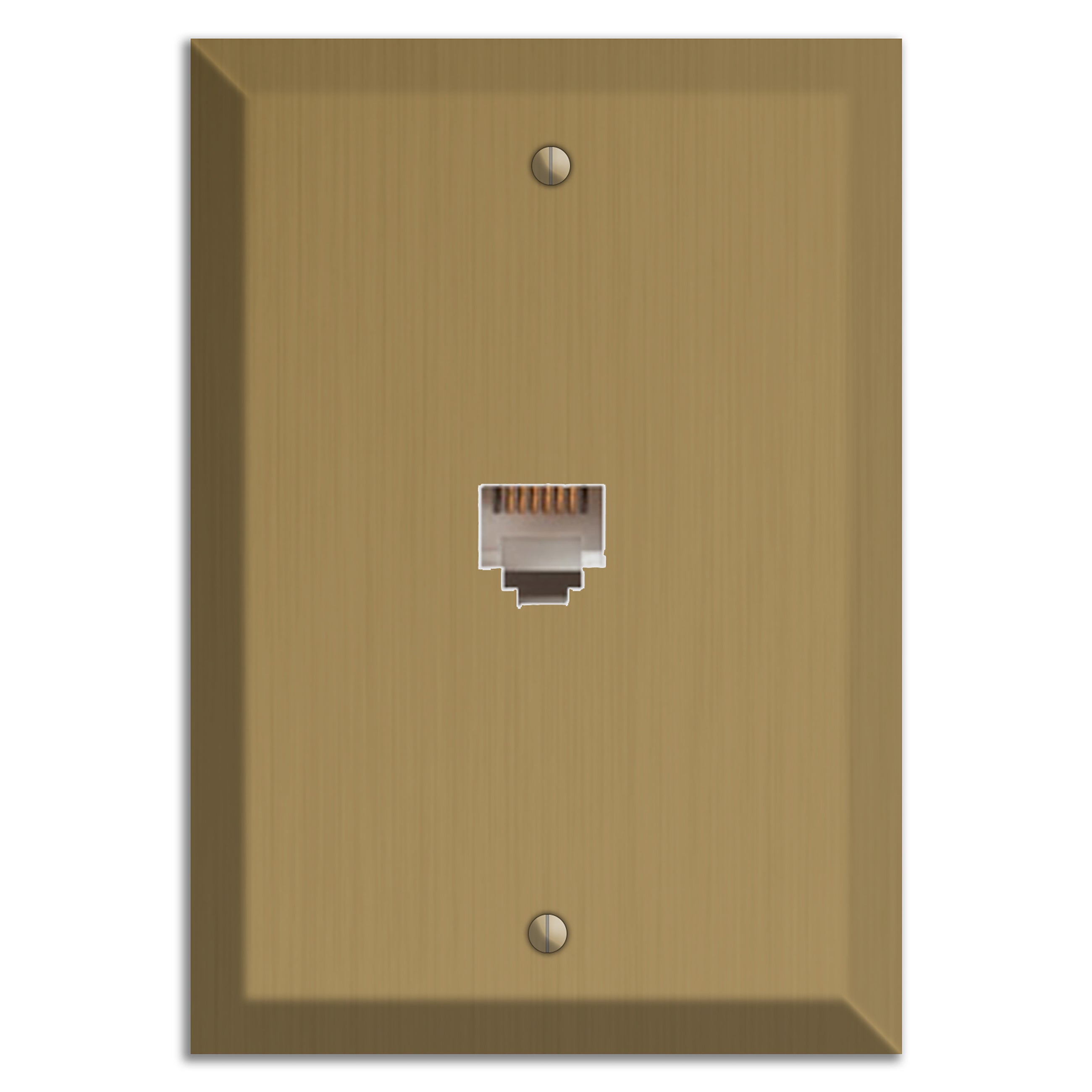 Tower Gold Hand Rubbed Phone Hardware with Plate