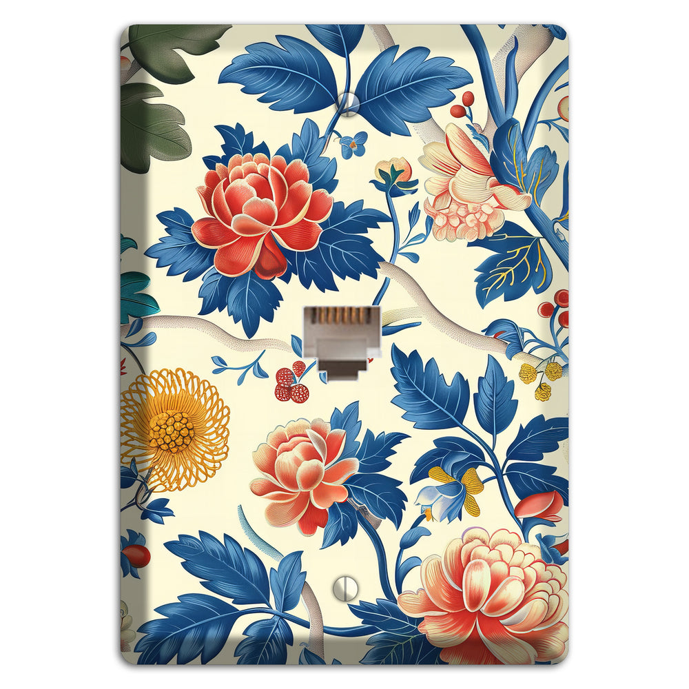 Porcelain Garden Riot Phone Wallplate