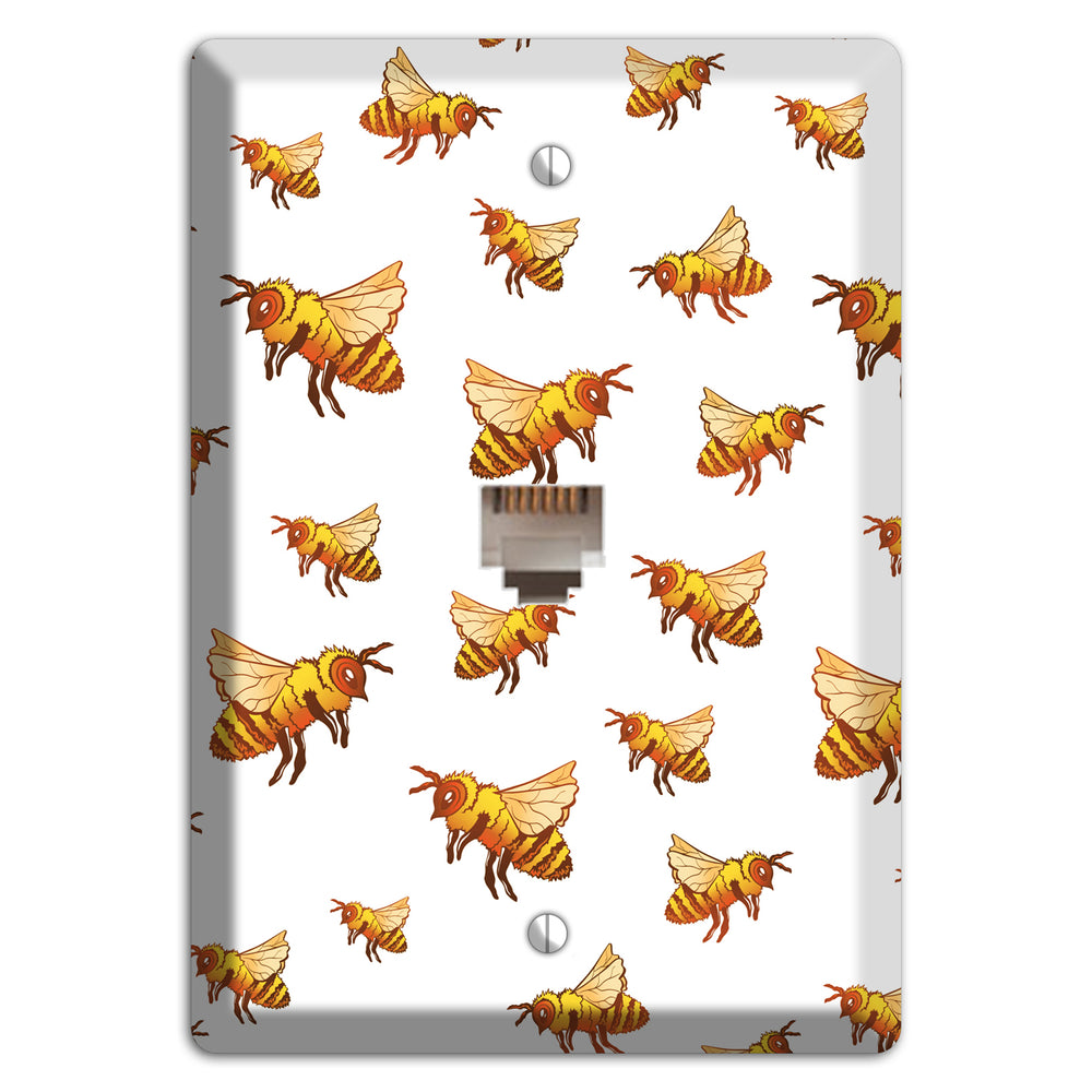 Golden Swarm Dance Phone Wallplate