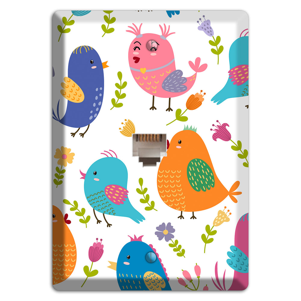 Jungle Chorus (White) Phone Wallplate