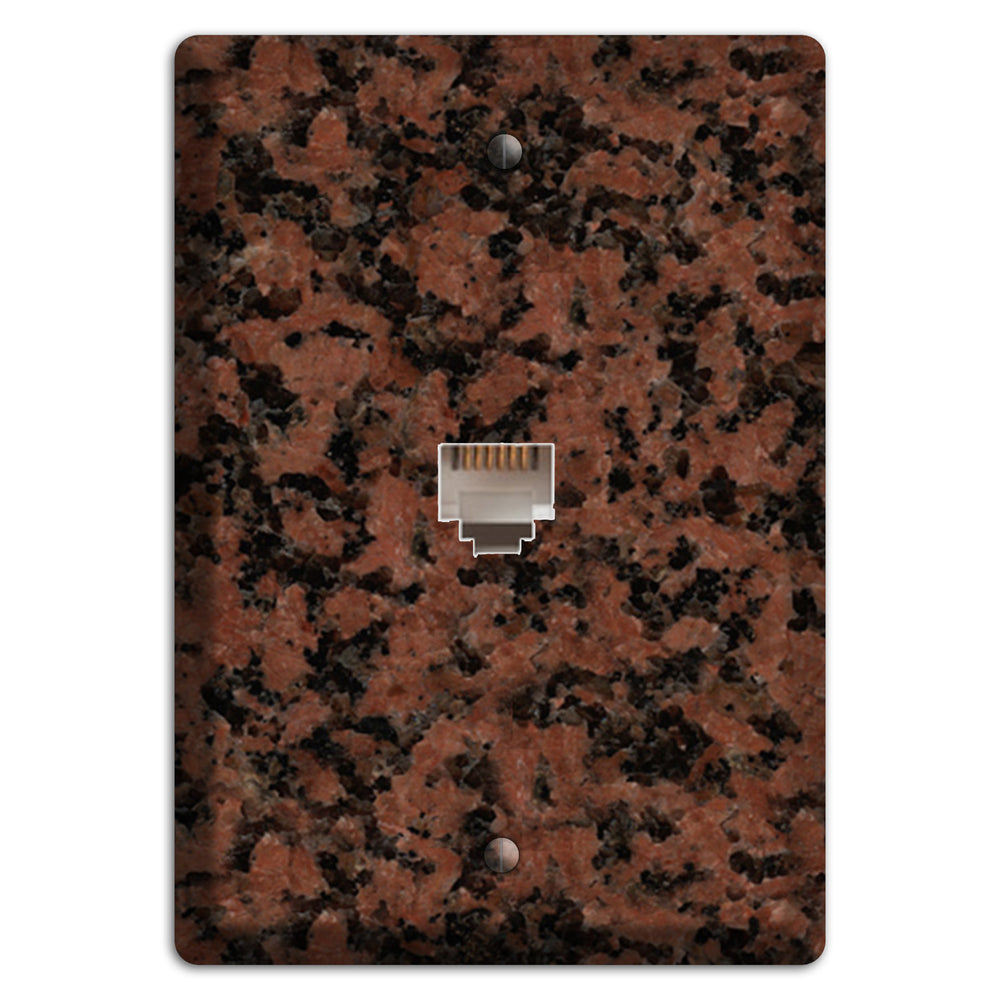 New Imperial Red Granite Phone Wallplate