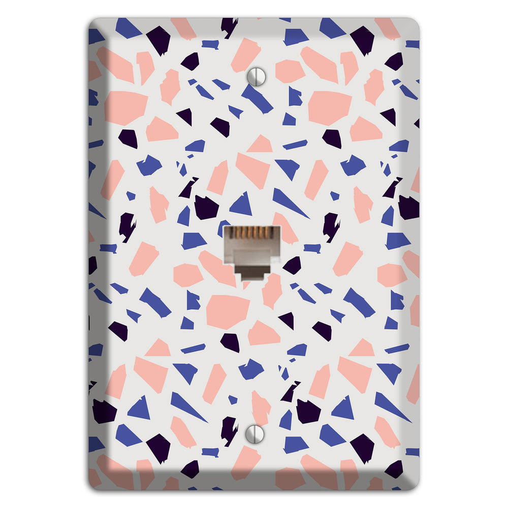 Coral Indigo Burst Phone Wallplate