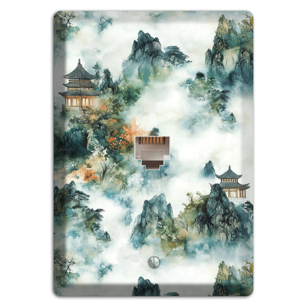 Pavilions in the Mist Phone Wallplate