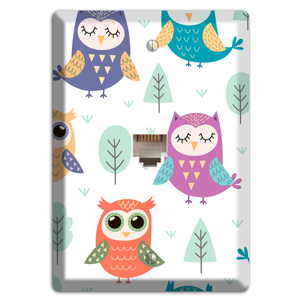 Forest Owlets Phone Wallplate
