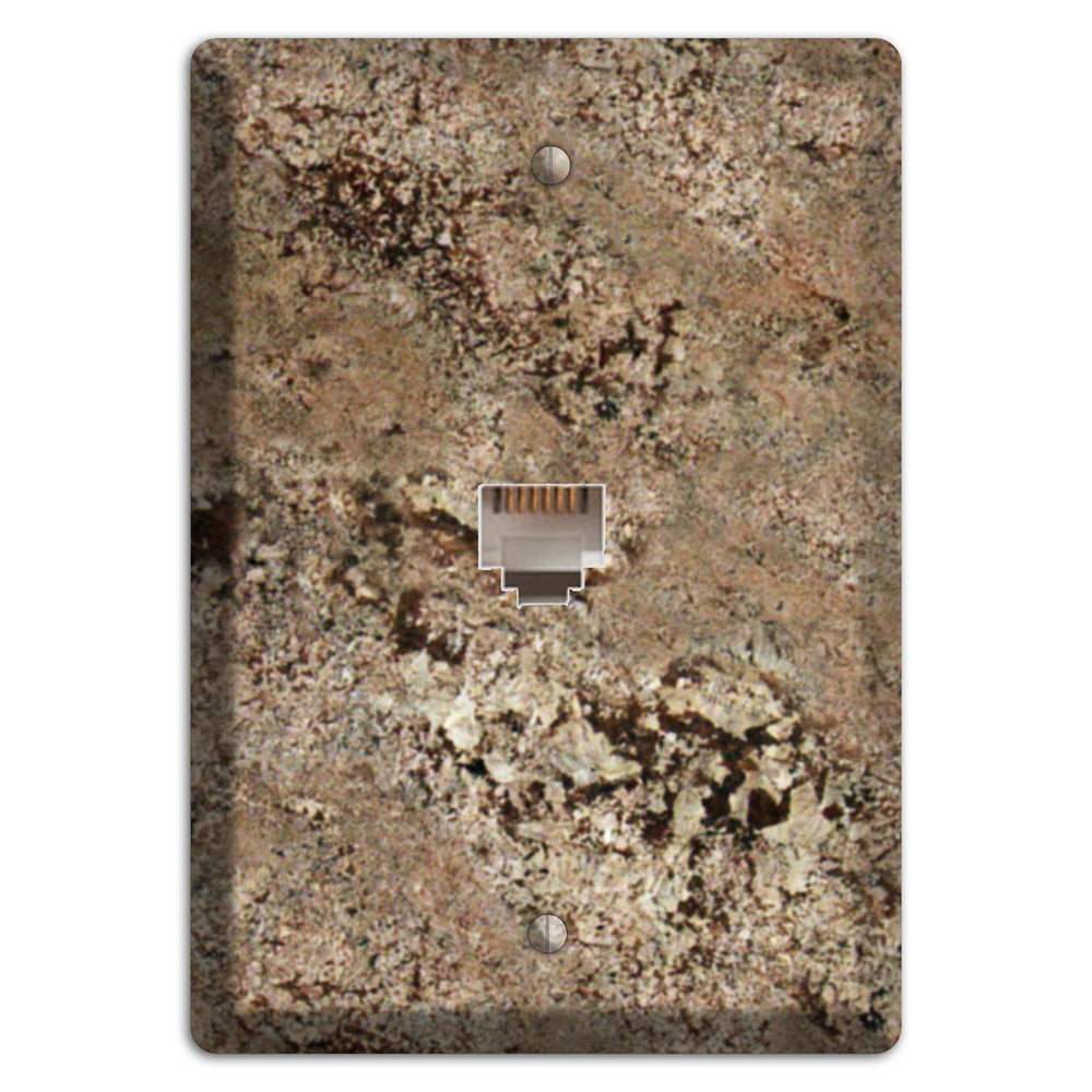 Crema Bordeaux Granite Phone Wallplate
