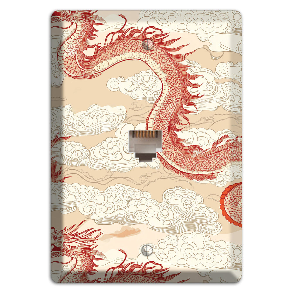 Celestial Dragon Dance Phone Wallplate