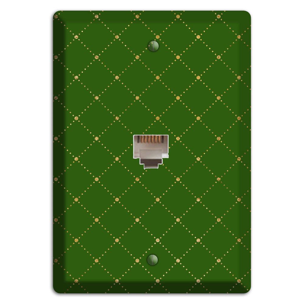 Beaded Lattice Phone Wallplate