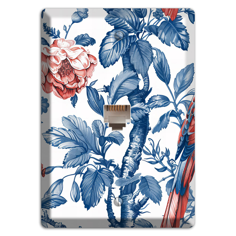 Scarlet in Bloom Phone Wallplate