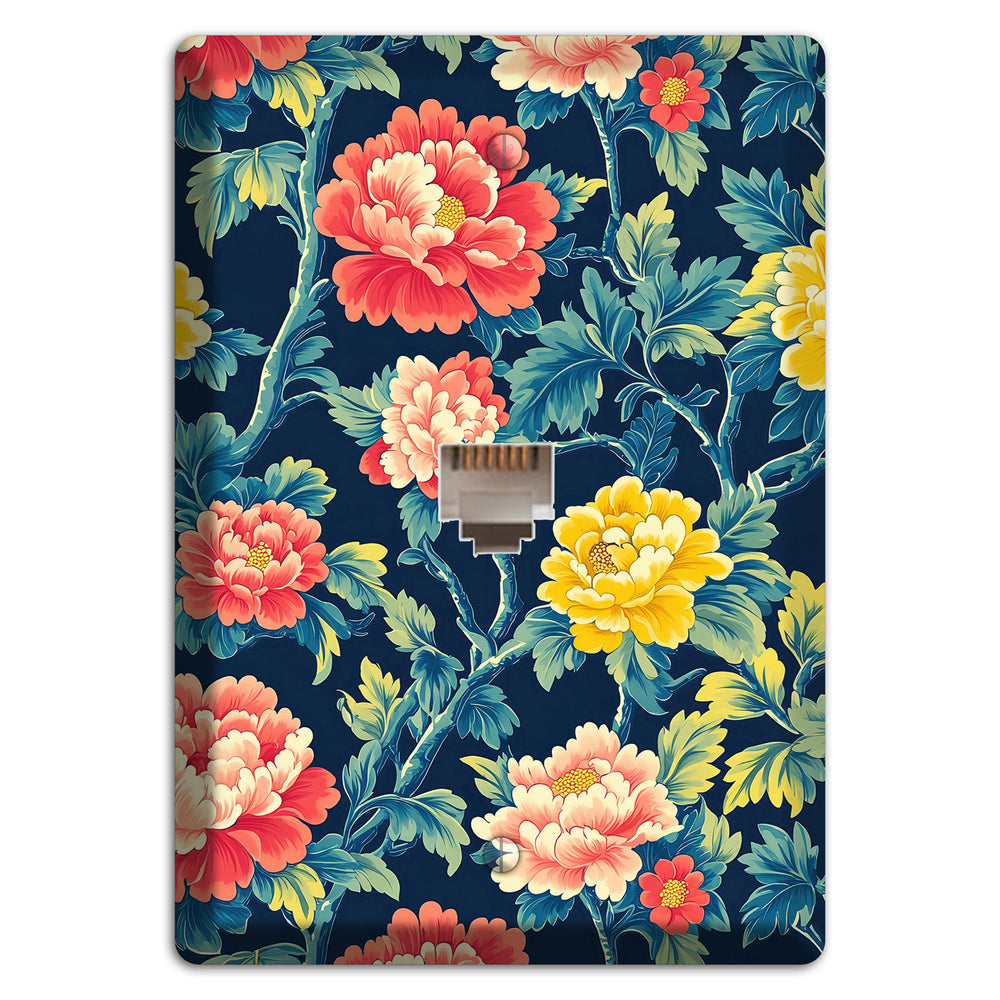 Peony & Bough Phone Wallplate