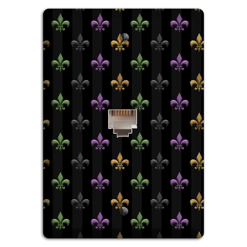 Midnight Fleur Phone Wallplate