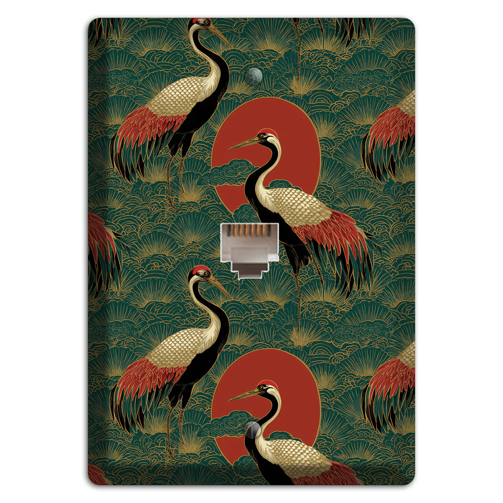 Jade Sun Sentinels Phone Wallplate