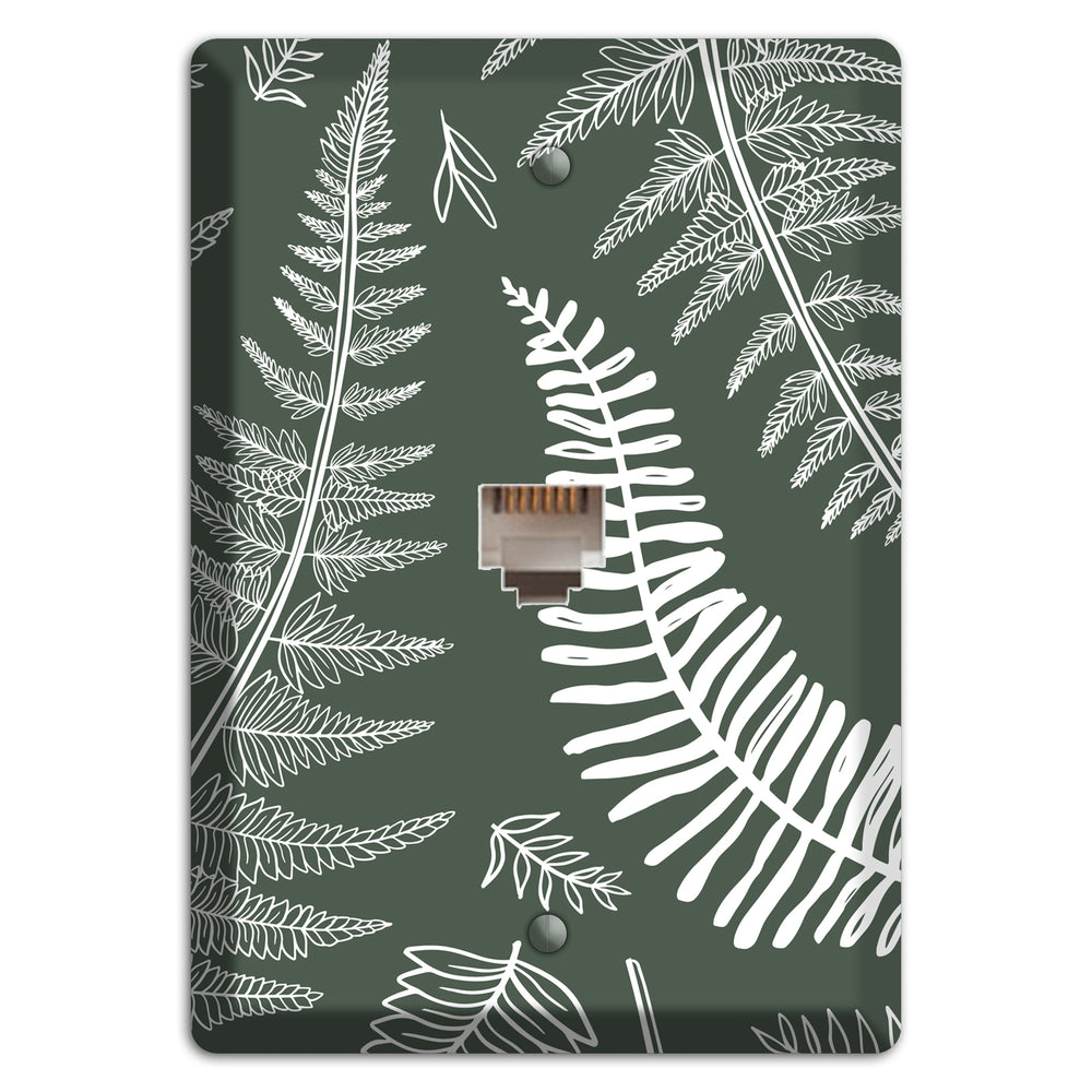 Forest Floor Etching Phone Wallplate