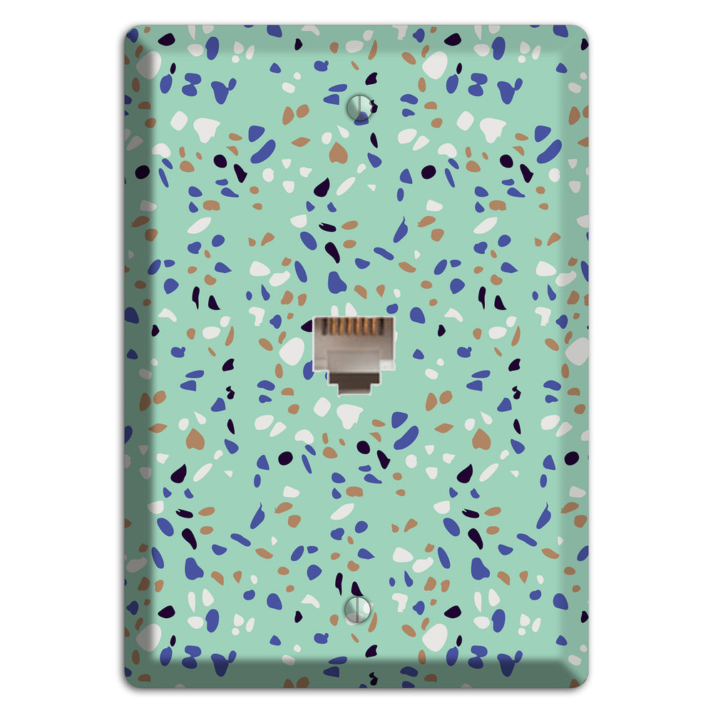 Sea Breeze Confetti Phone Wallplate