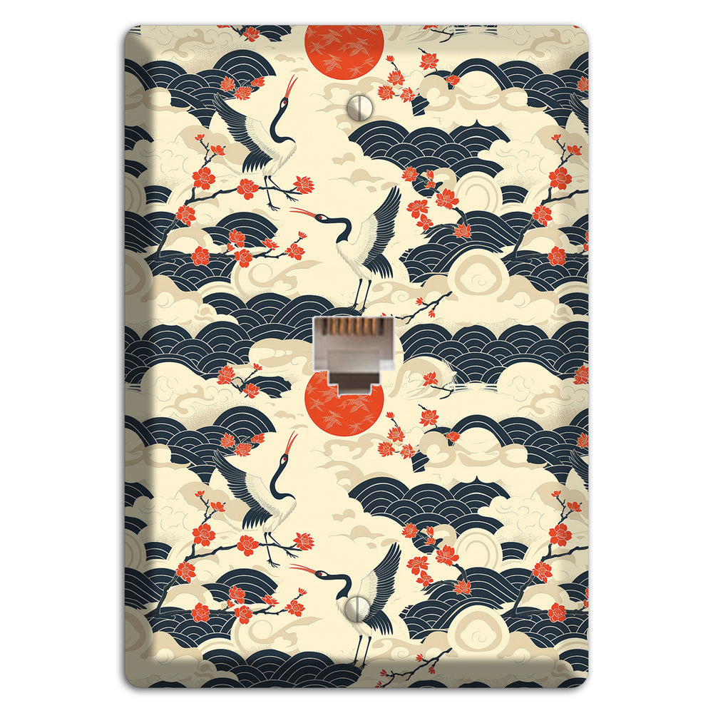 Crimson Sun Ascent Phone Wallplate